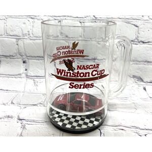Vtg NASCAR Winston Cup Series Plastic Mug With Die-Cast Car HOWW MFG Made in USA